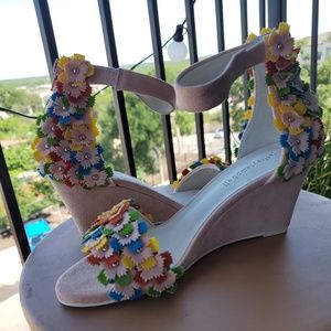 Jeffrey Campbell Floral Wedges